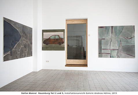 Stefan Mannel  Neuenburg Teil 2 und 3, Installationsansicht Galerie Andreas Hhne, 2013 